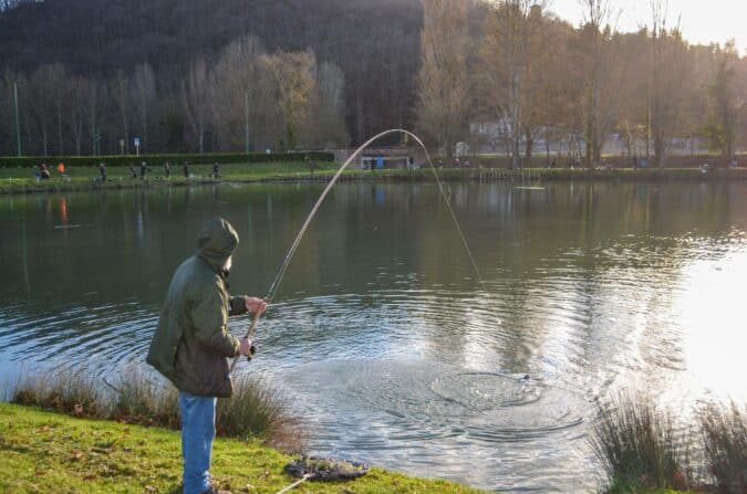 Une magnifique journée au lac de Saint Marcet avec l'Amicale de pêche.