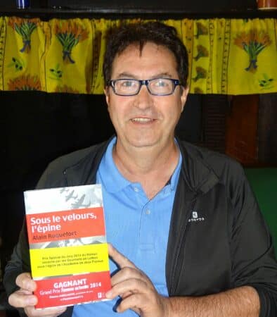 Auteur capé et éclectique, Alain Roquefort présentera son dernier roman Le museau de la chèvre, à Saint-Frajou (ici avec son premier livre récompensé photo archives).