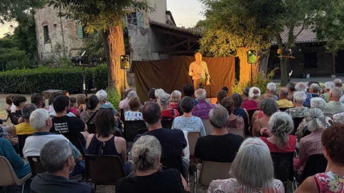 Il y avait foule pour assister au spectacle