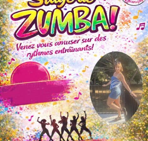 Pour bouger en s'amusant sur de la musique rythmée, le stage de zumba à Latoue c'est le 8 novembre.